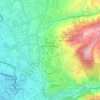 Topografische kaart San Ildefonso, hoogte, reliëf