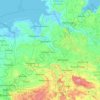 Topografische kaart Niedersachsen, hoogte, reliëf