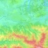 Topografische kaart Rimont, hoogte, reliëf