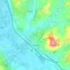 Topografische kaart Carignan, hoogte, reliëf
