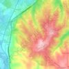 Topografische kaart Usseira, hoogte, reliëf