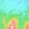 Topografische kaart Peveragno, hoogte, reliëf