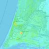 Topografische kaart Wijk aan Zee, hoogte, reliëf