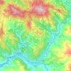 Topografische kaart Pontassieve, hoogte, reliëf