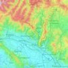 Topografische kaart Prato, hoogte, reliëf