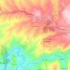 Topografische kaart Lourosa, hoogte, reliëf