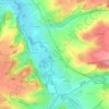 Topografische kaart Wijlre, hoogte, reliëf