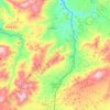 Topografische kaart Campillo de Arenas, hoogte, reliëf