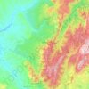 Topografische kaart Cazorla, hoogte, reliëf