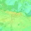 Topografische kaart Osijek, hoogte, reliëf