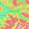Topografische kaart Xonrupt-Longemer, hoogte, reliëf
