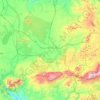 Topografische kaart Antequera, hoogte, reliëf