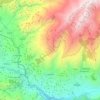 Topografische kaart Lanjarón, hoogte, reliëf