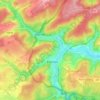 Topografische kaart Eischen, hoogte, reliëf