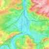 Topografische kaart Givet, hoogte, reliëf