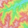 Topografische kaart Metzeral, hoogte, reliëf