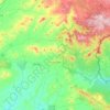 Topografische kaart Penamacor, hoogte, reliëf