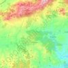 Topografische kaart Colmenar, hoogte, reliëf