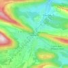 Topografische kaart Lavelanet, hoogte, reliëf