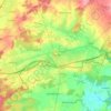 Topografische kaart Frisange, hoogte, reliëf