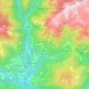 Topografische kaart Sovramonte, hoogte, reliëf