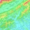 Topografische kaart Tarzo, hoogte, reliëf