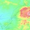 Topografische kaart Cabra, hoogte, reliëf