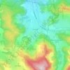 Topografische kaart Anould, hoogte, reliëf