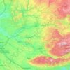 Topografische kaart Tarn, hoogte, reliëf