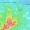 Topografische kaart Boutenac, hoogte, reliëf