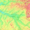 Topografische kaart Tarn-et-Garonne, hoogte, reliëf