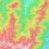Topografische kaart Sost, hoogte, reliëf
