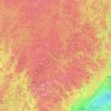 Topografische kaart Matawinie, hoogte, reliëf