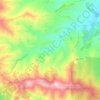 Topografische kaart Iznate, hoogte, reliëf