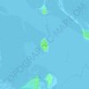 Topografische kaart Piel Island, hoogte, reliëf